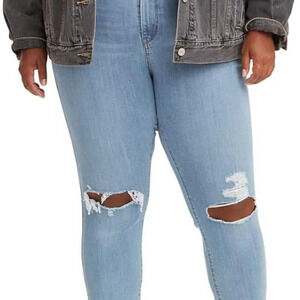 NWT Levi's Light Wash 721 High Rise Skinny Jeans in Size 16 W Wide S Short